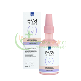 INTERMED - Eva Douche Baking Soda για την Ευαίσθητη Περιοχή 147mL Καθαρισμός Ευαίσθητης Περιοχής