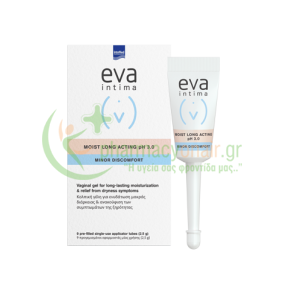 INTERMED - Eva Moist Long Acting Υγραντική Κολπική Γέλη 9τμχ x 2.5gr