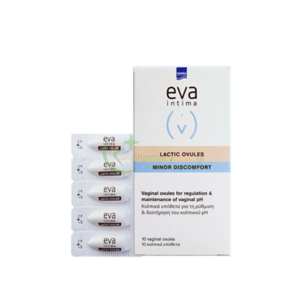 INTERMED - Eva Lactic Ovules Κολπικά Υπόθετα με Γαλακτικό Οξύ και Γλυκογόνο 10τμχ Κολπίτιδα - Τραχηλίτιδα INTERMED - Eva Lactic Ovules Κολπικά Υπόθετα με Γαλακτικό Οξύ και Γλυκογόνο 10τμχ Κολπίτιδα - Τραχηλίτιδα