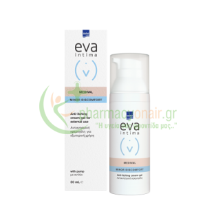 INTERMED - Eva Medival Αντικνησμική Αιδοιϊκή Κρεμογέλη 50mL Ενυδάτωση Ευαίσθητης Περιοχής