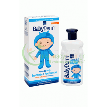 INTERMED - BabyDerm Απαλό 2 σε 1 Σαμπουάν & Αφρόλουτρο 300mL