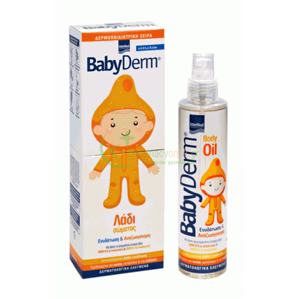 INTERMED - BabyDerm Body Oil 200mL Ενυδάτωση Προσώπου - Σώματος