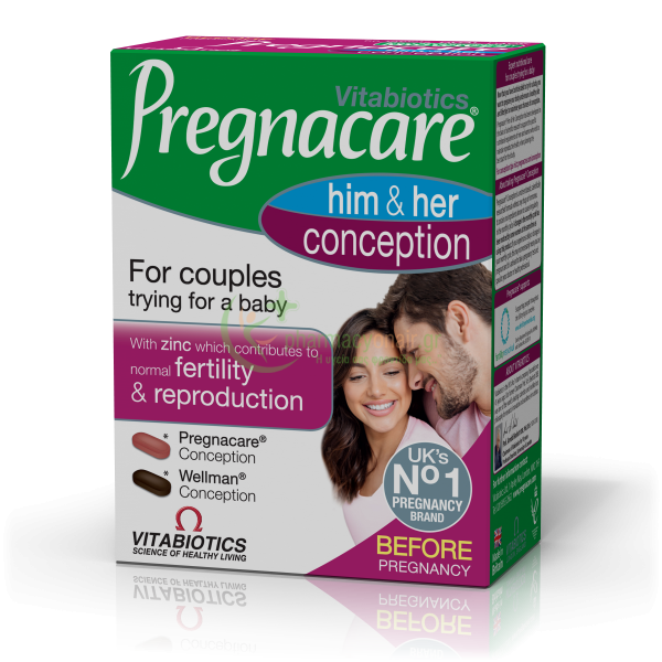 VITABIOTICS - Pregnacare His & Her Conception tabs 60s (2x tabs 30s) Σεξουαλική Τόνωση
