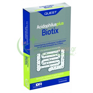QUEST - Acidophilus Plus Biotix caps 30s Σύνδρομο Ευερέθιστου Εντέρου