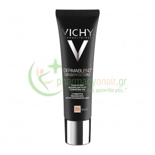 VICHY - Dermablend 3D Correction Make Up Ενεργής Διόρθωσης 16ωρών Nude 25 30mL