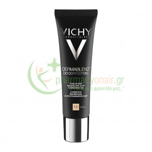 VICHY - Dermablend 3D Correction Make Up Ενεργής Διόρθωσης 16ωρών Opal 15 30mL Make Up