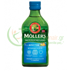 MOLLER'S - Cod Liver Oil (Μουρουνέλαιο) Tutti Frutti 250mL