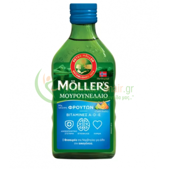 MOLLER'S - Cod Liver Oil (Μουρουνέλαιο) Tutti Frutti 250mL