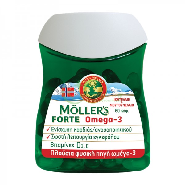 MOLLER'S - Forte Omega 3 caps 60s Χοληστερίνη - Λιπίδια