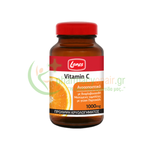 LANES - Vitamin C 1000mg 60 chewable tabs (Μασώμενες Ταμπλέτες) Ενίσχυση Άμυνας Οργανισμού
