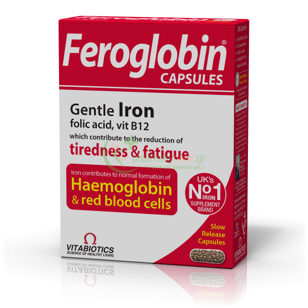 VITABIOTICS - Feroglobin caps 30s Σίδηρος
