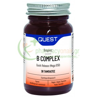 QUEST - Mega B-50 Quick Release tabs 30s Βιταμίνες Β