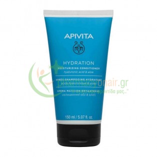 APIVITA - Moisturizing Conditioner για Όλους τους Τύπους Μαλλιών με Υαλουρονικό Οξύ & Αλόη 150mL