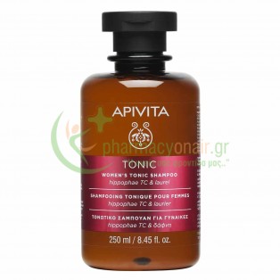 APIVITA - Women's Tonic Τονωτικό Σαμπουάν Κατά της Τριχόπτωσης για Γυναίκες με Ιπποφαές & Δάφνη 250mL