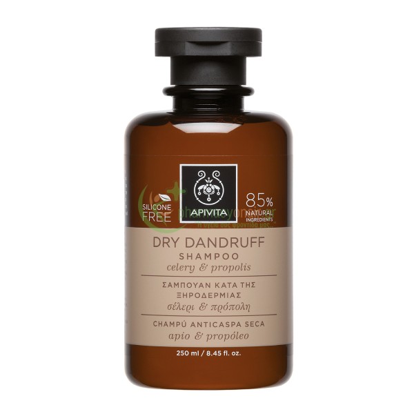 APIVITA - Dry Dandruff Σαμπουάν Κατά της Ξηροδερμίας με Πρόπολη & Σέλερι 250mL Σαμπουάν - Conditioner Μαλλιών APIVITA - Dry Dandruff Σαμπουάν Κατά της Ξηροδερμίας με Πρόπολη & Σέλερι 250mL Σαμπουάν - Conditioner Μαλλιών