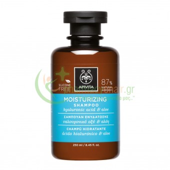 APIVITA - Moisturizing Σαμπουάν Ενυδάτωσης με Αλόη & Υαλουρονικό Οξύ 250mL