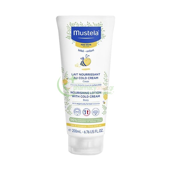 MUSTELA - Lait Nourrissant Au Cold Cream 200mL Ενυδάτωση Προσώπου - Σώματος