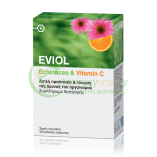 EVIOL - Echinacea & Vitamin C caps 30s