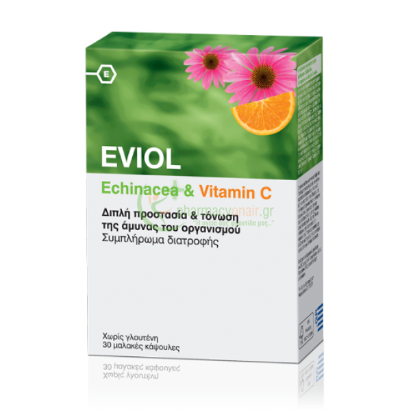 EVIOL - Echinacea & Vitamin C caps 30s Ενίσχυση Άμυνας Οργανισμού EVIOL - Echinacea & Vitamin C caps 30s Ενίσχυση Άμυνας Οργανισμού