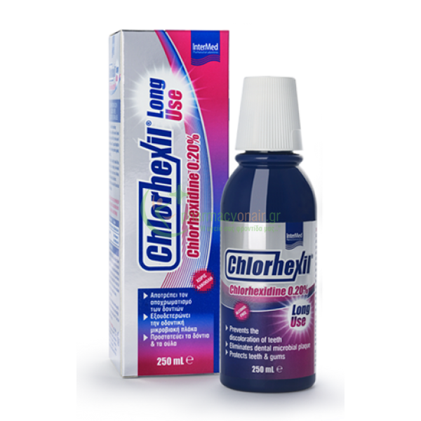 INTERMED - Chlorhexil 0.20% Long Use Στοματικό Διάλυμα 250mL Στοματικά Διαλύματα
