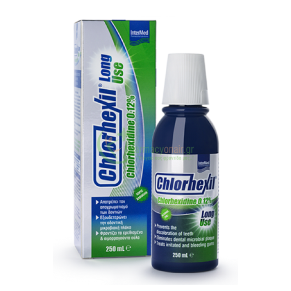 INTERMED - Chlorhexil 0.12% Long Use Στοματικό Διάλυμα 250mL Στοματικά Διαλύματα
