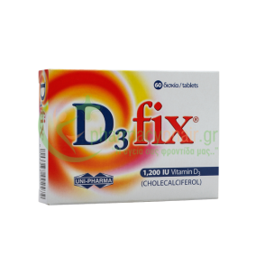 UNIPHARMA - D3 Fix 1200iu tabs 60s