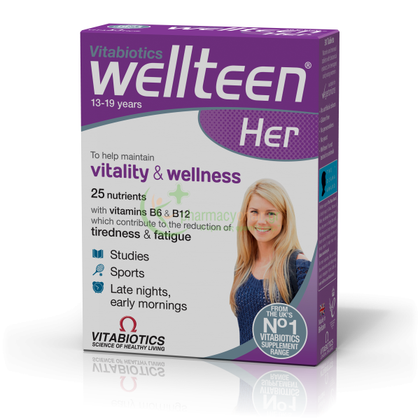 VITABIOTICS - Wellteen Her tabs 30s Ενίσχυση Άμυνας Οργανισμού VITABIOTICS - Wellteen Her tabs 30s Ενίσχυση Άμυνας Οργανισμού