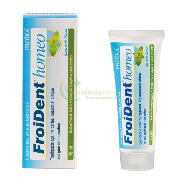 FROIKA - Froiplak Homeo Toothpaste Spearmint 75mL Οδοντόκρεμες