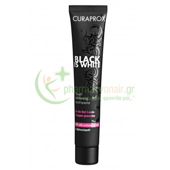 CURAPROX - Black is White Οδοντόκρεμα Λευκαντική 90mL