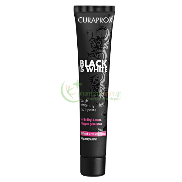 CURAPROX - Black is White Οδοντόκρεμα Λευκαντική 90mL Οδοντόκρεμες
