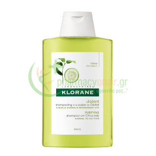 KLORANE - Shampooing A La Pulpe De Cedrat 200mL Σαμπουάν - Conditioner Μαλλιών