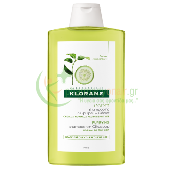 KLORANE - Shampooing A La Pulpe De Cedrat 400mL
