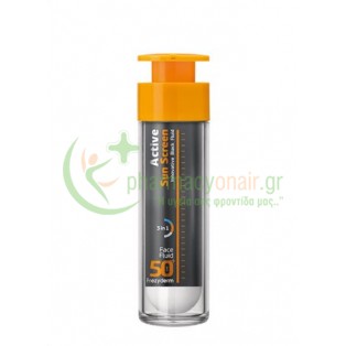 FREZYDERM - Active Sun Screen Face Fluid SPF50+ 50mL Αντηλιακά Προσώπου