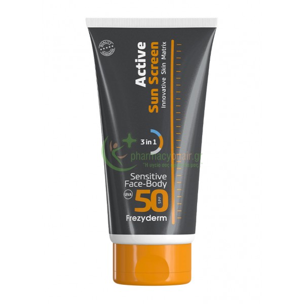 FREZYDERM - Active Sun Screen Sensitive Face-Body SPF50 150mL Αντηλιακά Προσώπου FREZYDERM - Active Sun Screen Sensitive Face-Body SPF50 150mL Αντηλιακά Προσώπου