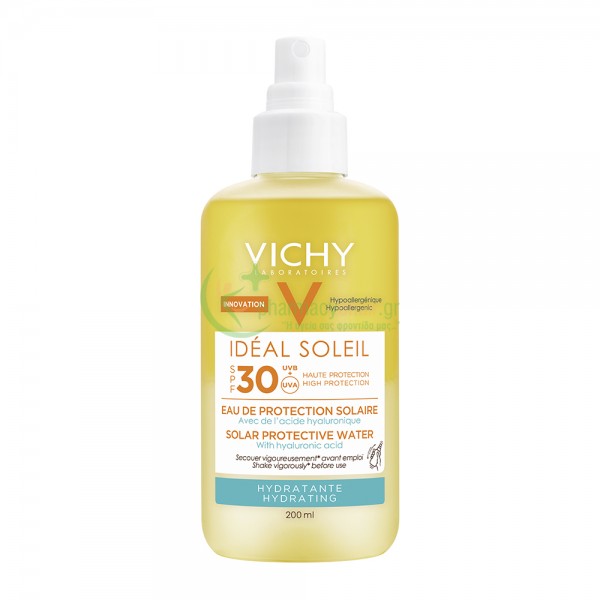 VICHY - Ideal Soleil Hydrating Protective Solar Water SPF30  200ml Ενυδάτωση Σώματος