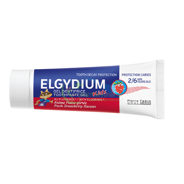 PIERRE FABRE - Elgydium Kids Fresh Strawberry 500ppm Οδοντόκρεμα 2-6 ετών 50mL Οδοντόκρεμες