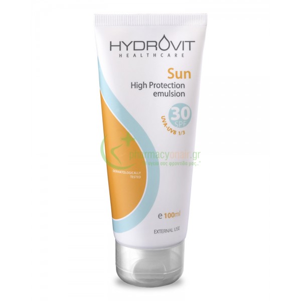 HYDROVIT - Sun Emulsion SPF30 100mL Αντηλιακά Προσώπου HYDROVIT - Sun Emulsion SPF30 100mL Αντηλιακά Προσώπου