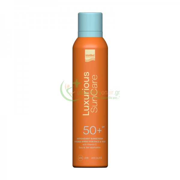 INTERMED - Luxurious Suncare Antioxidant Sunscreen Invisible Spray SPF50+ 200mL Αντηλιακά Προσώπου