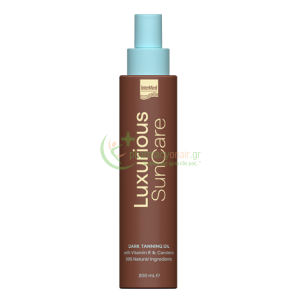INTERMED - Luxurious Sun Care Dark Tanning Oil with Vitamins A & E 200mL Λάδια Μαυρίσματος - Autobronzant INTERMED - Luxurious Sun Care Dark Tanning Oil with Vitamins A & E 200mL Λάδια Μαυρίσματος - Autobronzant