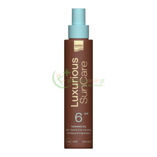 INTERMED - Luxurious Sun Care Tanning Oil with Vitamins A & E SPF6 200mL Λάδια Μαυρίσματος - Autobronzant INTERMED - Luxurious Sun Care Tanning Oil with Vitamins A & E SPF6 200mL Λάδια Μαυρίσματος - Autobronzant