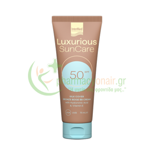 INTERMED - Luxurious Sun Care Silk Cover Bronze Beige with Hyaluronic Acid SPF50 75mL
