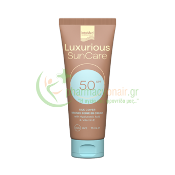 INTERMED - Luxurious Sun Care Silk Cover Bronze Beige with Hyaluronic Acid SPF50 75mL