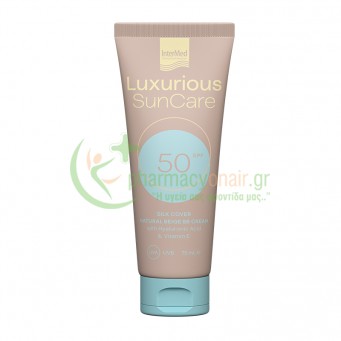 INTERMED - Luxurious Sun Care Silk Cover Natural Beige with Hyaluronic Acid SPF50 75mL