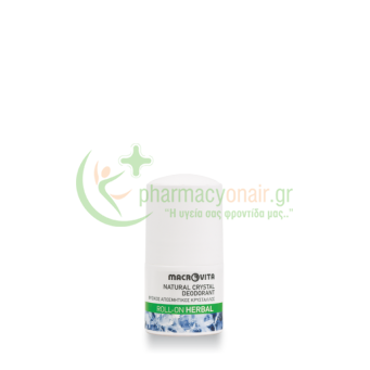 MACROVITA - Natural Crystal Deodorant Roll-On Herbal 50mL