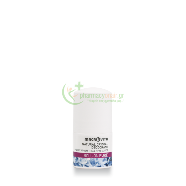 MACROVITA - Natural Crystal Deodorant Roll-On Pure 50mL Αποσμητικά MACROVITA - Natural Crystal Deodorant Roll-On Pure 50mL Αποσμητικά