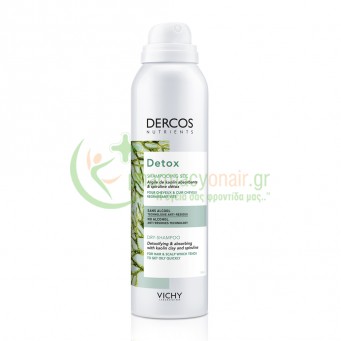 VICHY - Dercos Nutrients Detox Shampooing Sec Ξηρό Σαμπουάν 150mL