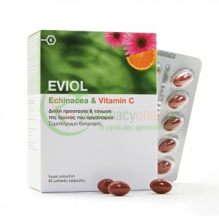 EVIOL - Echinacea & Vitamin C caps 60s