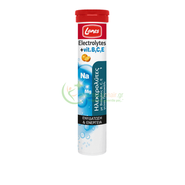 LANES - Electrolytes + Vit B,C,E 20 Αναβράζοντα δισκία Βιταμίνες Β LANES - Electrolytes + Vit B,C,E 20 Αναβράζοντα δισκία Βιταμίνες Β
