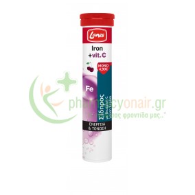 LANES - Iron + Vit C 20 Αναβράζοντα δισκία