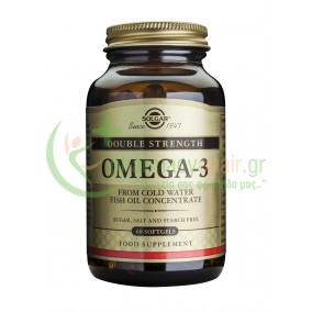 SOLGAR - Omega-3 Double Strength softgels 60s
